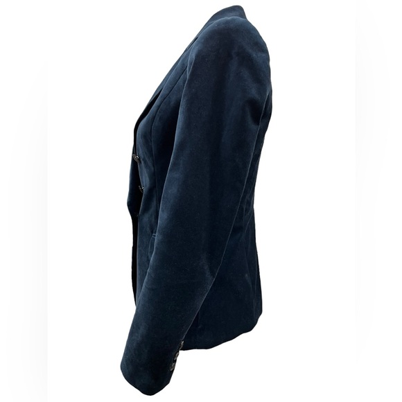 White House Black Market Navy Velvet Blazer - Picture 7 of 13